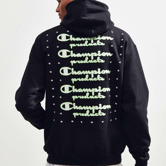 Champion | Sweaters | Champion Uo Exclusive Neon Stacked Hoodie | Poshmark